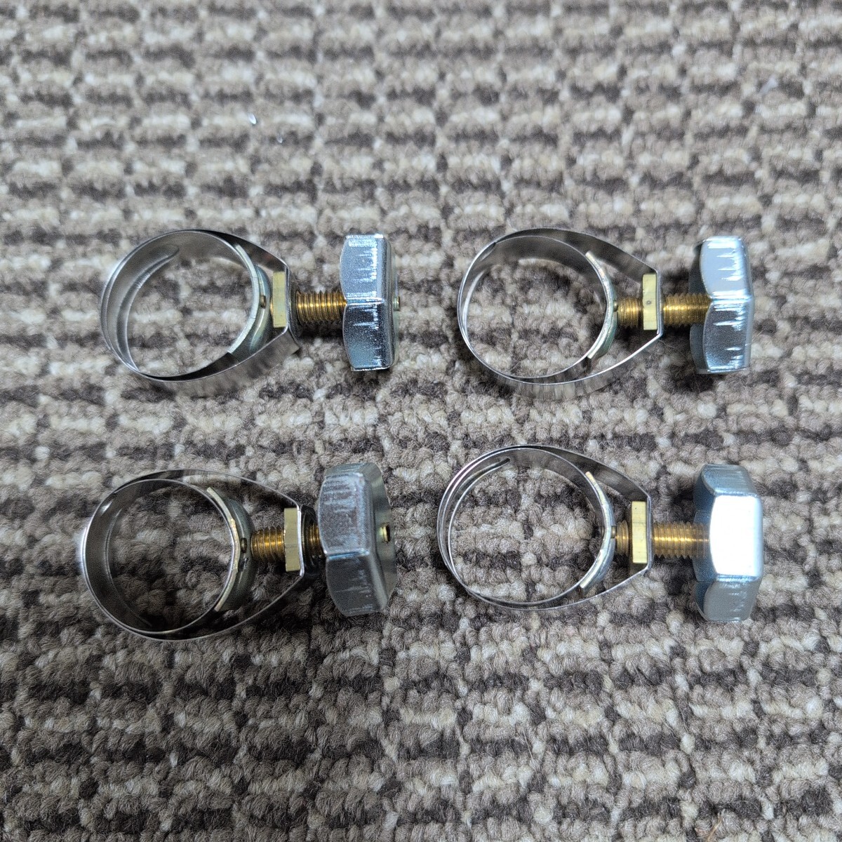 ジャンク品/長期保管品/中古/カクダイ/5340-20/新立じめバンド/強力/立締めバンド/UNEX/実効サイズ20~25mm/4個セット拍卖