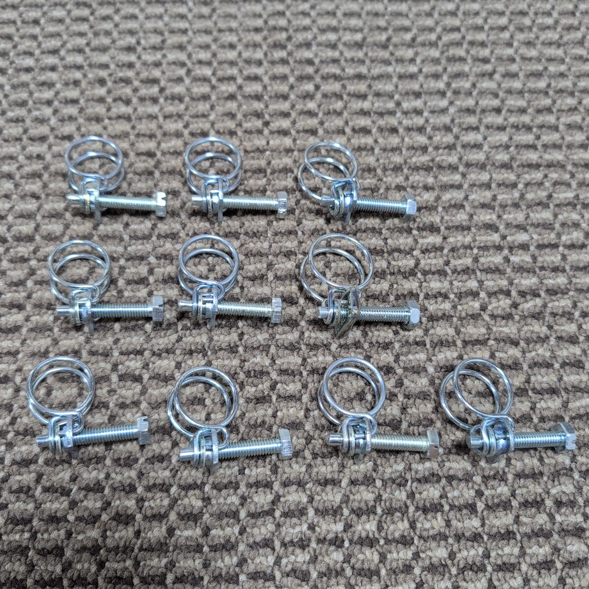 ジャンク品/長期保管品/中古/KAKUDAI/カクダイ/5355/ホースバンド/ワイヤーバンド/呼び13mm/実効サイズ16~19mm/六角頭/10個セット拍卖