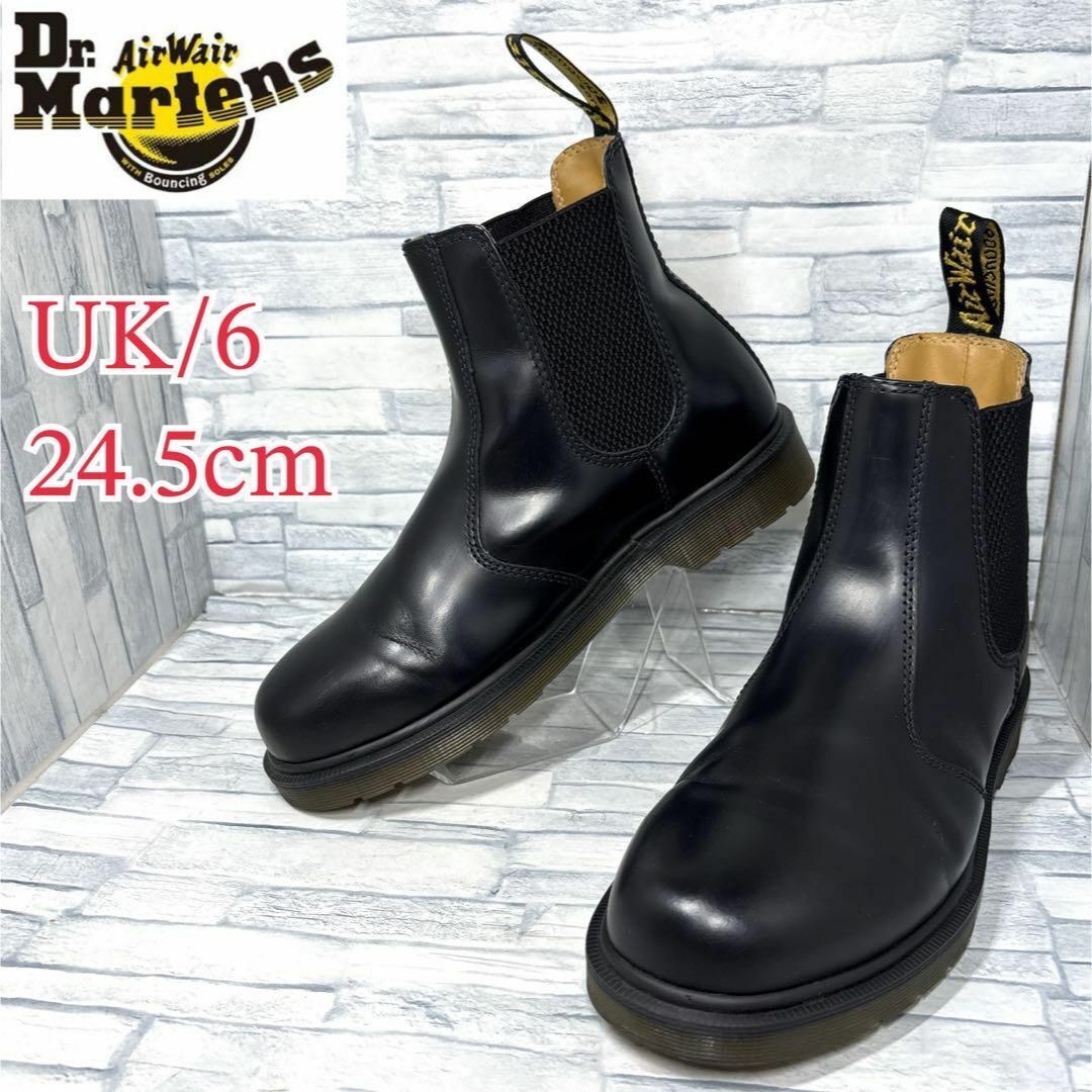 ★美品★Dr.Martens ドクターマーチン チェルシーブーツ サイドゴア ブラック UK6/24.5~25cm拍卖