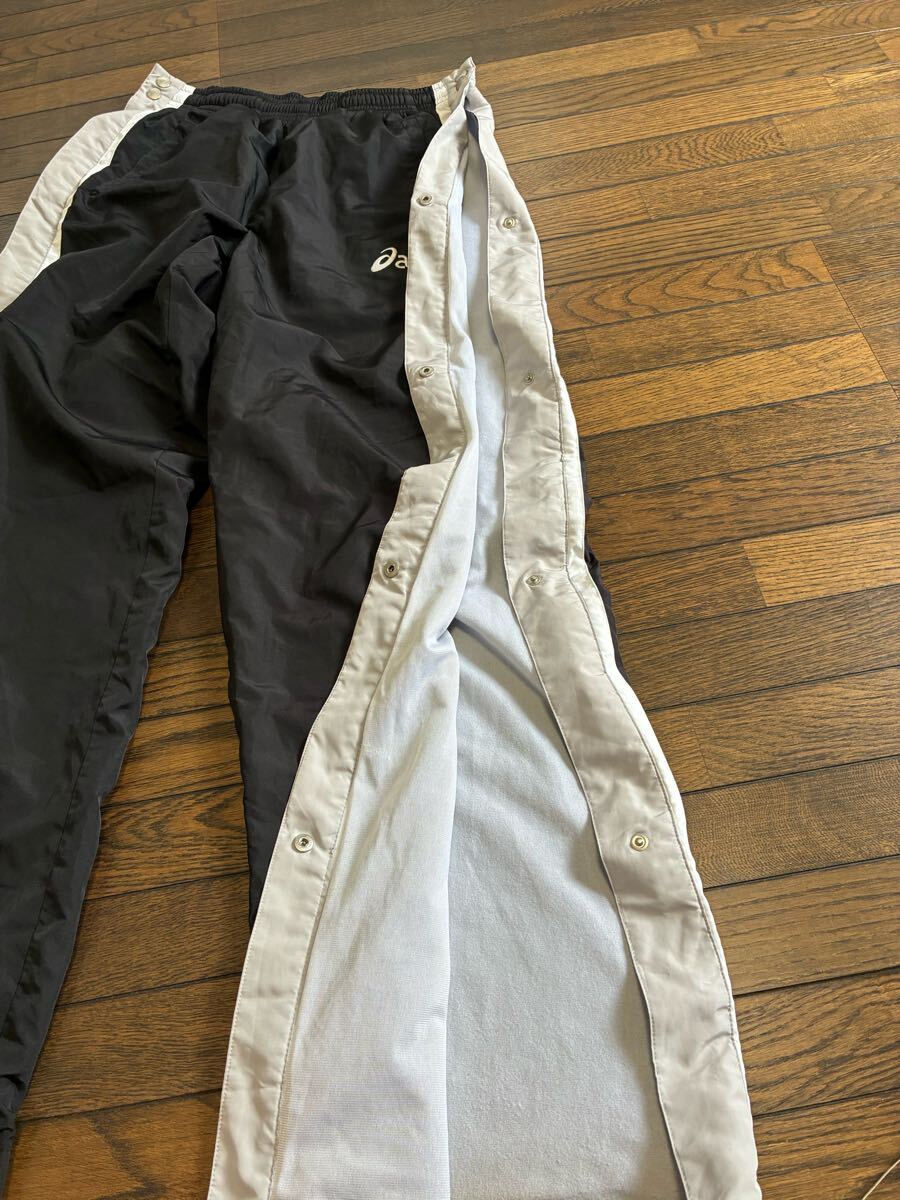 ●asics トラックパンツ Oサイズ アシックス 長ズボン 厚手拍卖