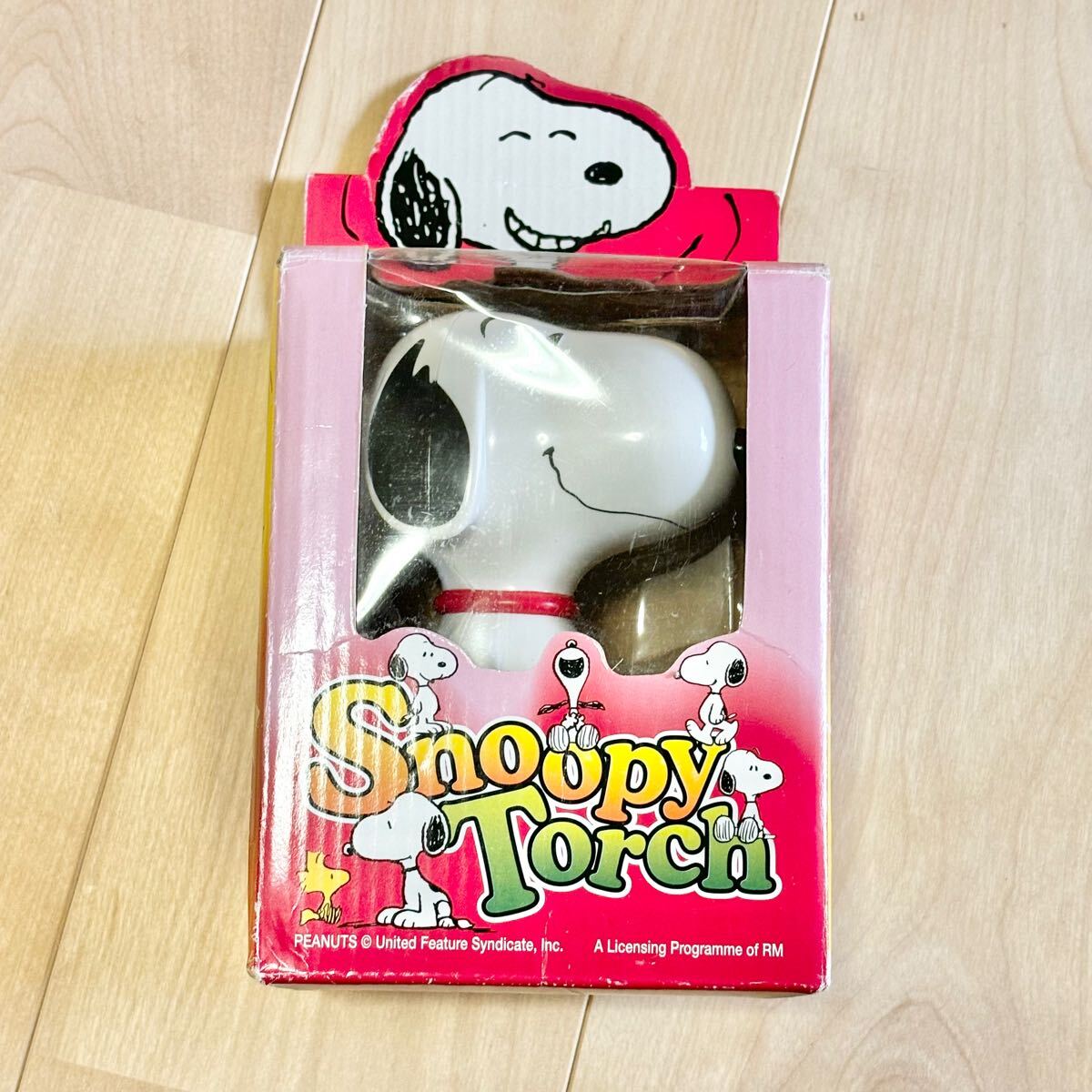 新品未使用 スヌーピー SNOOPYトーチ 懐中電灯 人形 オブジェ 置物 フィギュア拍卖