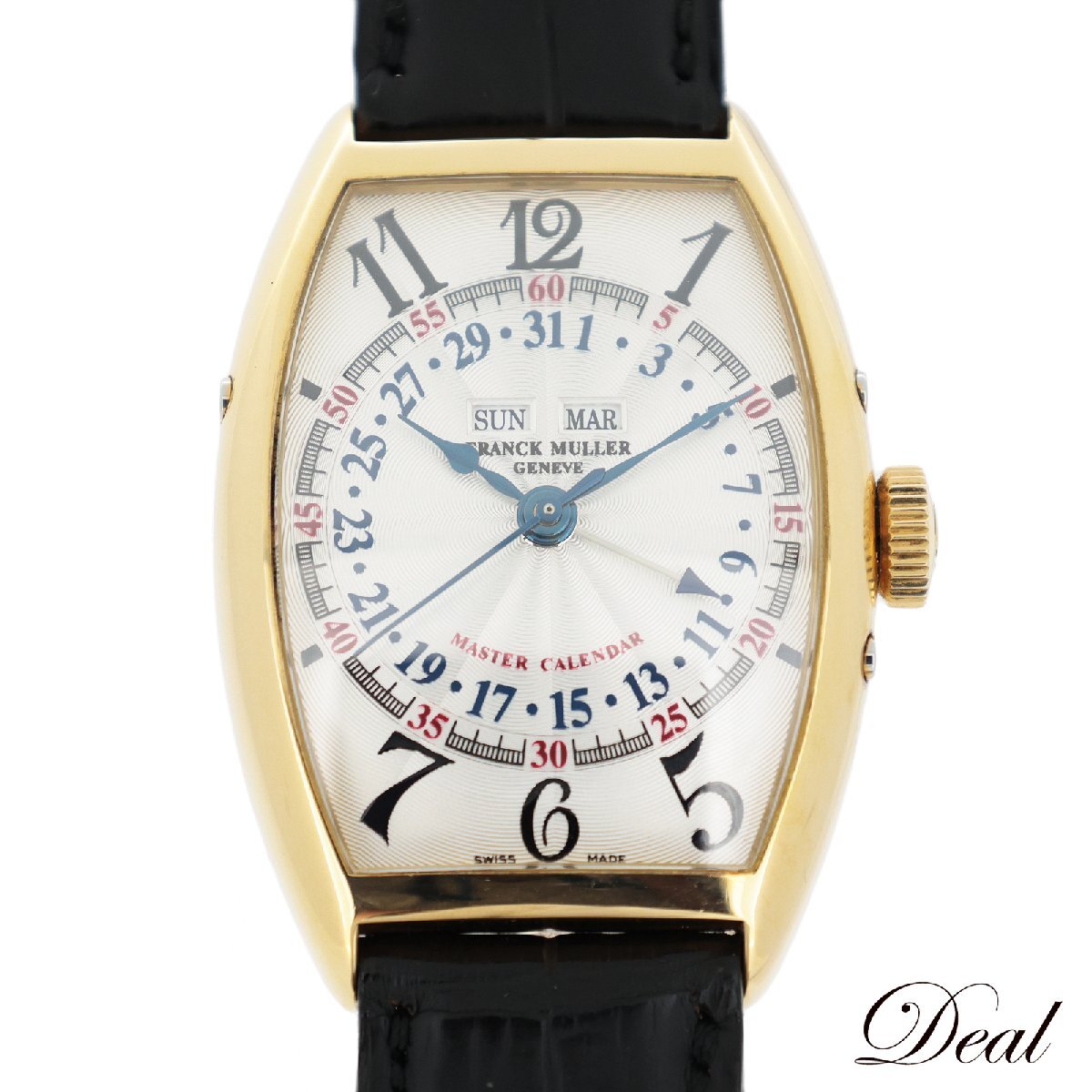 K18YG FRANCK MULLER フランクミュラー トノーカーベックス マスターカレンダー 5850MC メンズ 腕時計拍卖