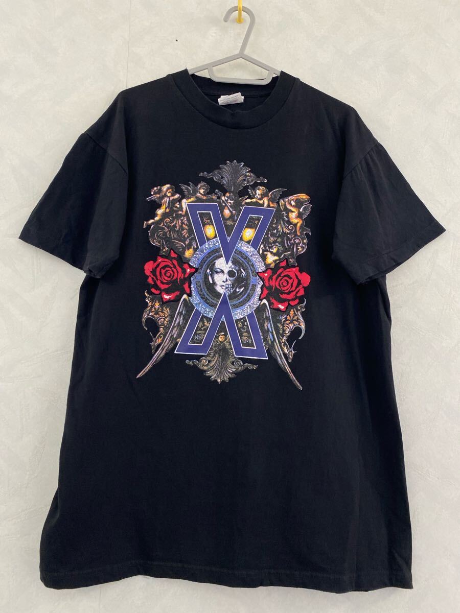 X Violence In Jealousy Tour 1991 STAFF Tシャツ サイズL X JAPAN YOSHIKI Toshl hide TAIJI PATA HEATH SUGIZO エックス ヴィンテージ拍卖