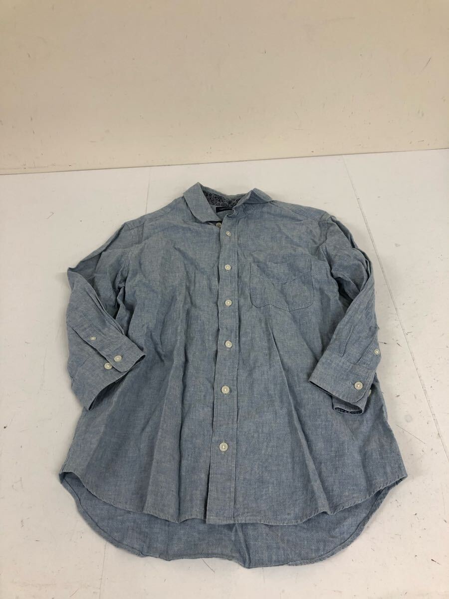 送料無料★URBAN RESEACH アーバンリサーチ★デニムシャツ 5分袖シャツ トップス★メンズ Mサイズ#70524sj104拍卖