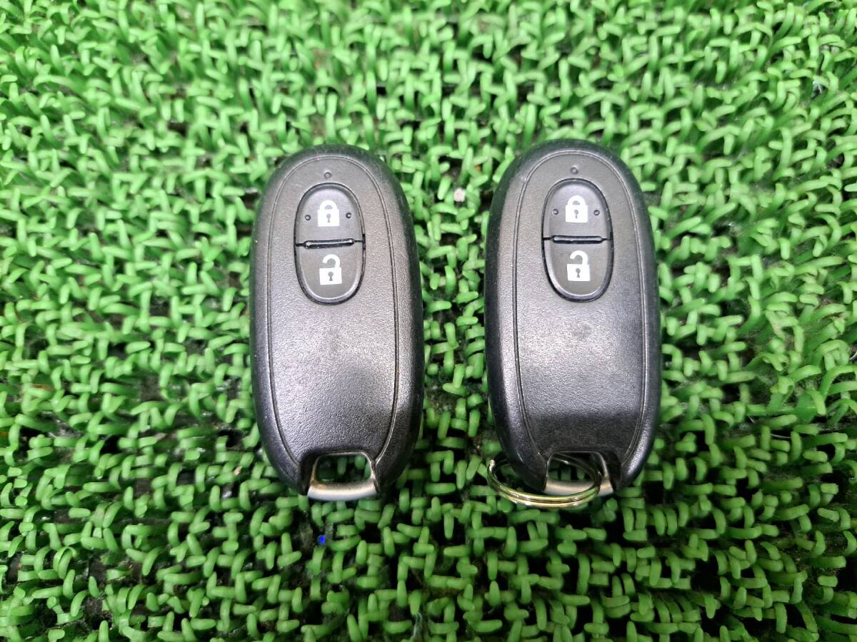 送料300円 スズキ 純正 ワゴンR MH23S パレットMK21S ラパン HE22S スマートキー キーレス リモコン カギ 鍵 2ボタン 2個セット拍卖