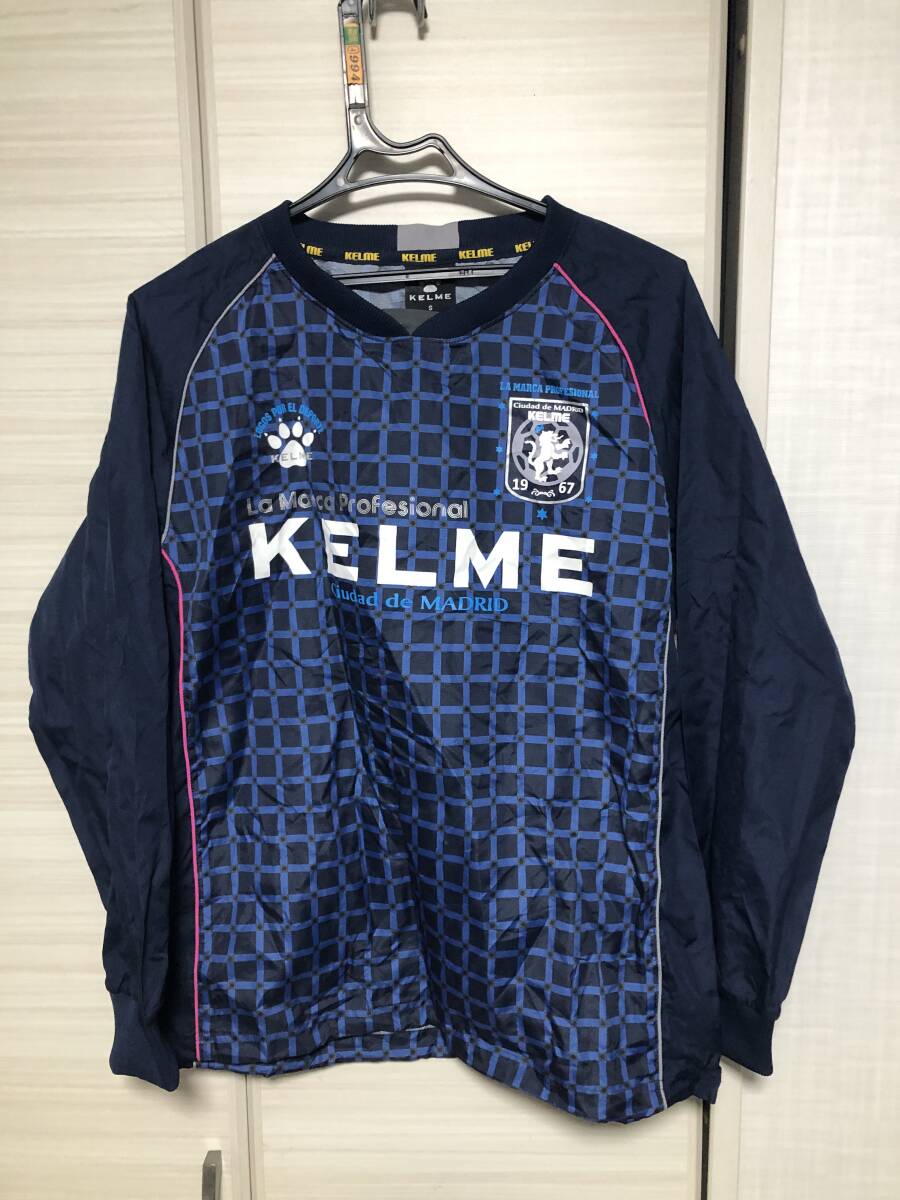 KELME ケルメ ナイロンピステ ウィンドブレーカー 紺 Sサイズ(USED) ~サッカー、フットサル、各種スポーツ、部活、合宿、ジム~拍卖