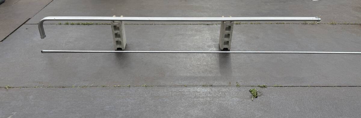 丸パイプ★3360mm★3370mm★2本★ステンレス製★Π数34mm★Φ34★サイドバンパー用★サイドガード用★デコトラ★即決★34ま43H8拍卖