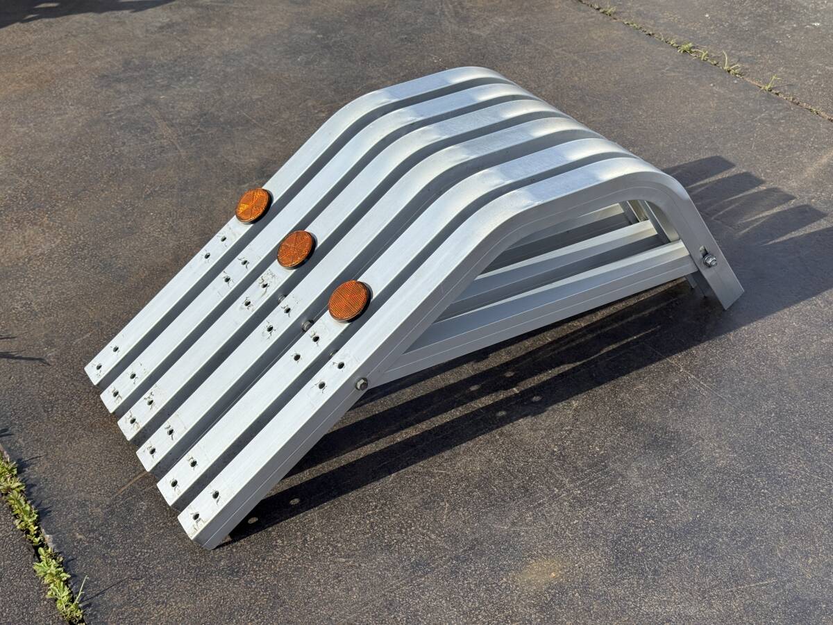 ブラケット★740mm×470mm★2段式★アルミ製★6本★ハセガワ★サイドバンパー用★サイドガード用★取付ステー★即決★ハセ10N7F拍卖