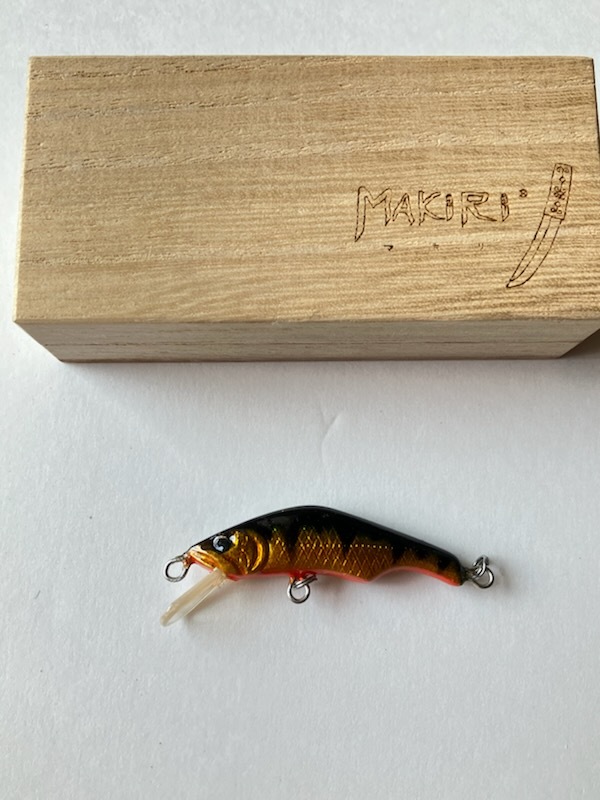 ホンナミ マキリ 44mm 4g S(シンキングモデル)「ホンナミパーチ」ハンドメイドミノー 未使用品拍卖