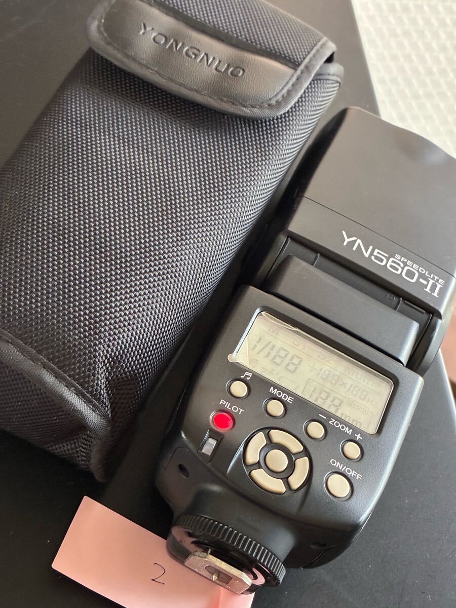YONGNUO ヨンヌオ スピードライト YN560-Ⅱ Canon用 ストロボ 外付けフラッシュ クリップオンストロボ SPEEDLITE ②拍卖