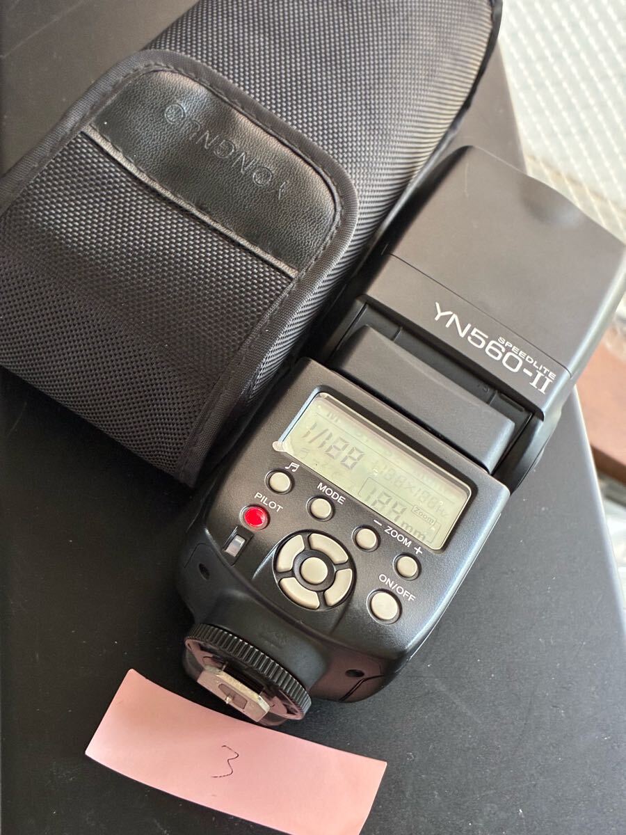 YONGNUO ヨンヌオ スピードライト YN560-Ⅱ Canon用 ストロボ 外付けフラッシュ クリップオンストロボ SPEEDLITE ③拍卖