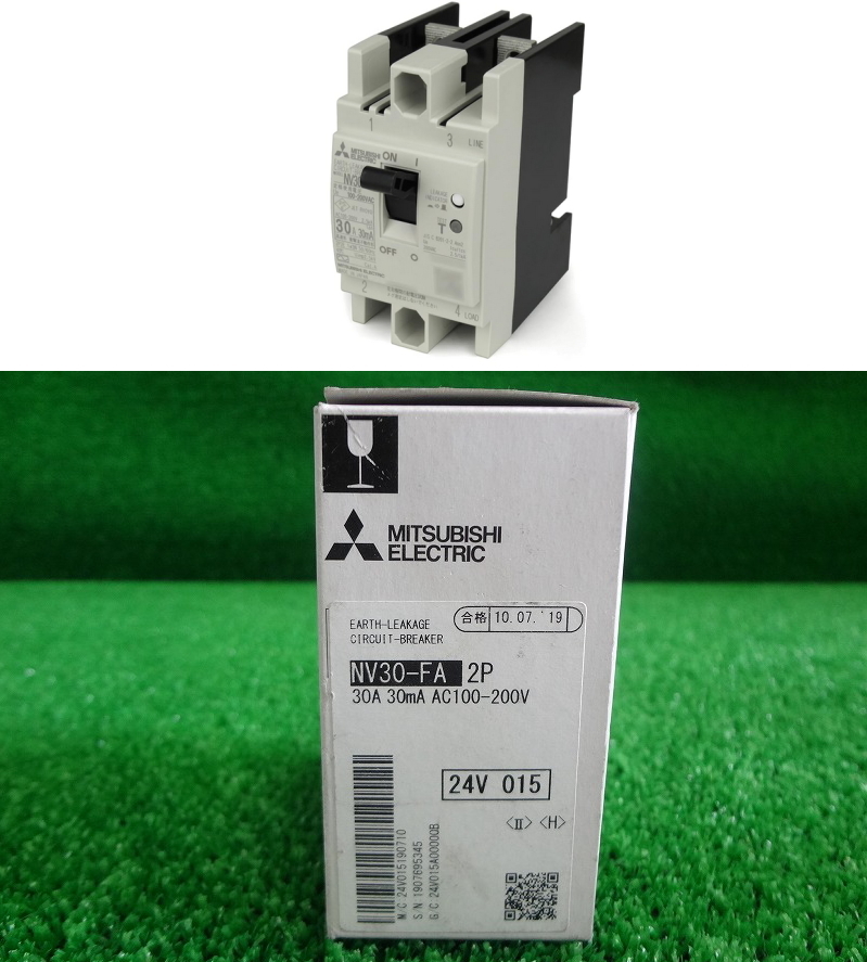 Kのか2019 三菱電機■制御盤用 ノーヒューズ遮断器■NV30-FA 2P 30A■配線用遮断器 ブレーカー 遮断器■電材 配電用品 未使用拍卖