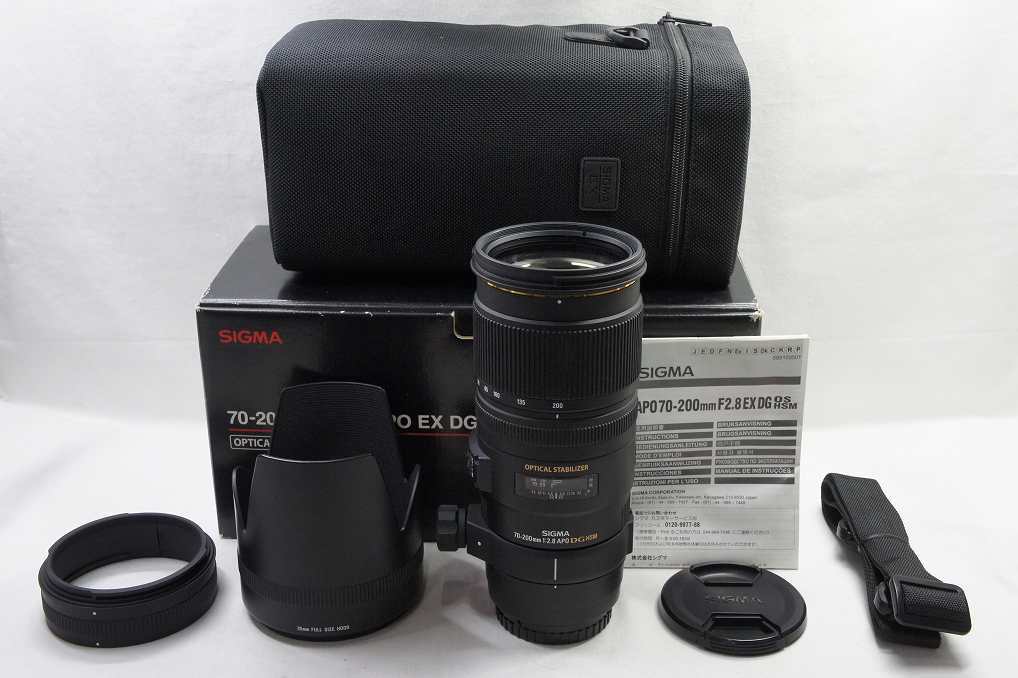 【適格請求書発行】美品 SIGMA シグマ APO 70-200mm F2.8 EX DG OS HSM SONY MINOLTA αマウント 元箱付【アルプスカメラ】250509r拍卖