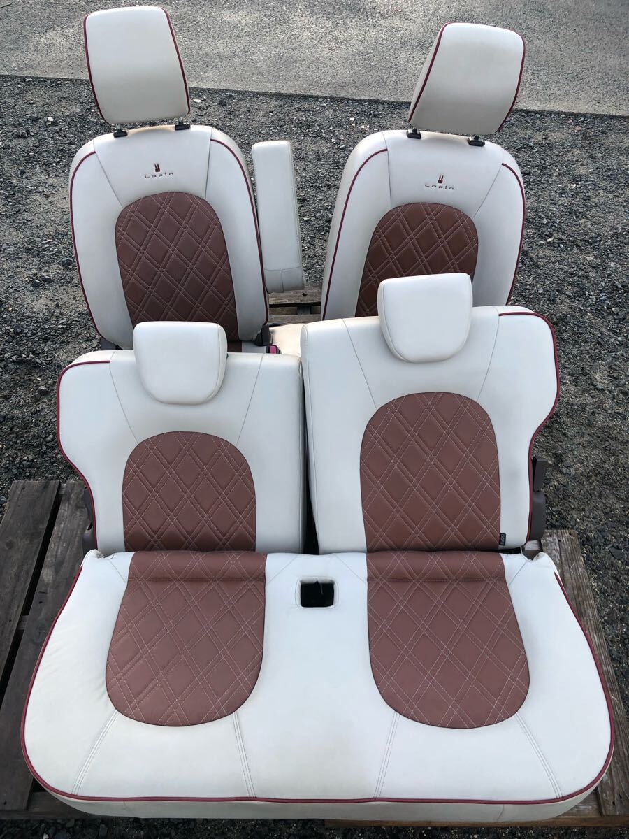 HE22S ラパン ショコラ シート シートレール 一台分 セット レザー 革★拍卖