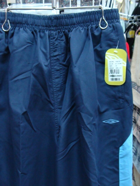 【未使用品】UMBRO アンブロ ポリエステルパンツ ネイビー (XL) 拍卖