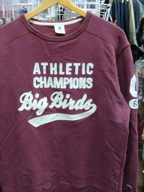 Champion チャンピオン 刺繍 トレーナー エンジ (L)拍卖