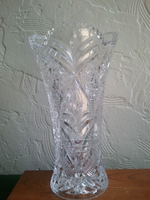 ☆☆【美術・インテリア】クリスタル 花瓶 クリスタルガラス フラワーベース/花入れ 花器 飾り置き☆☆拍卖