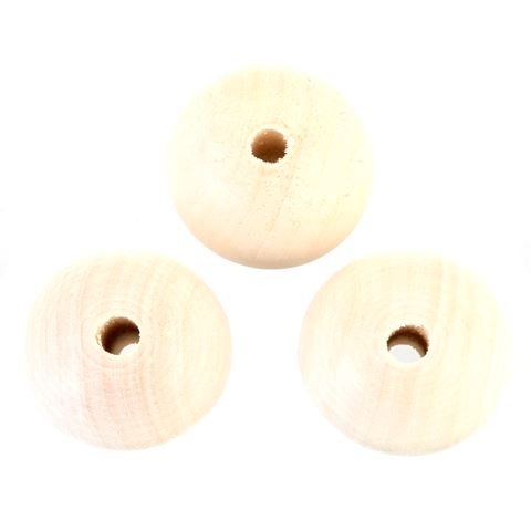 TT-大きいウッドビーズ 10個入(ナチュラル)木製ビーズ 天然素材ナチュラルビーズ 幅38~39mm×厚37~38mm前後 ※1枚目の画像が対象商品拍卖