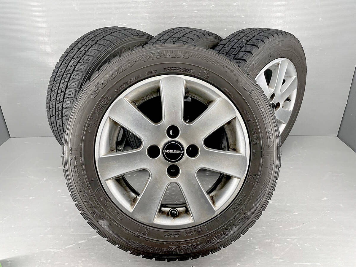 BORBET ボルベット ホイール 4本 14インチ 6J×14 PCD98 4穴 ET38 フィアット アバルト (FJ0652)拍卖