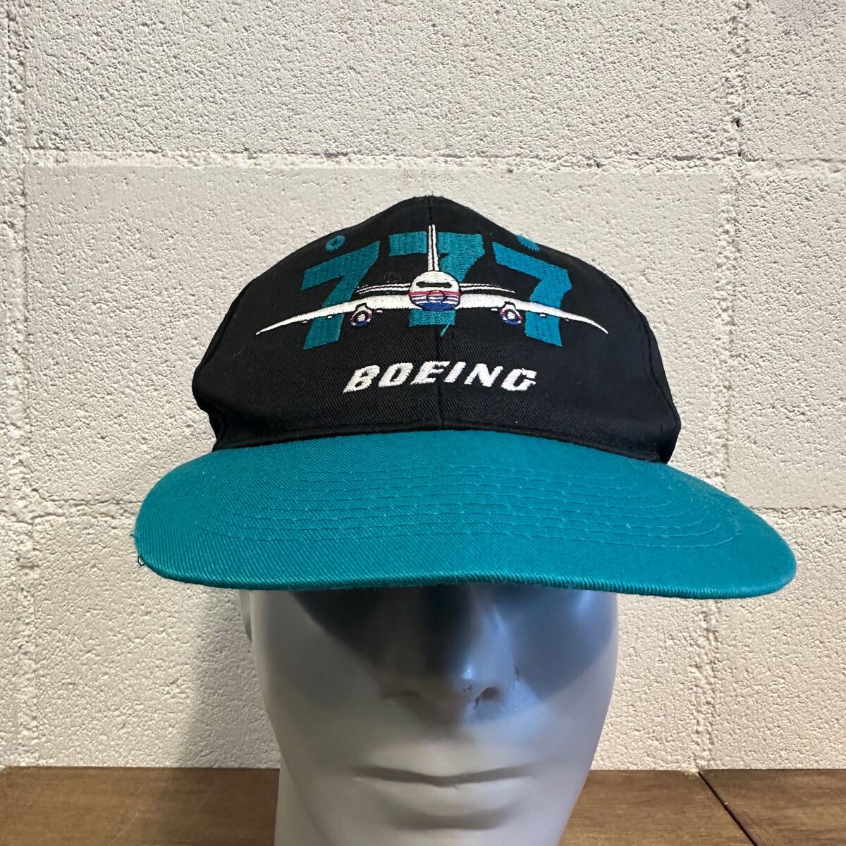 US古着 BOEING ボーイング 777 ツートンキャップ 飛行機 帽子拍卖