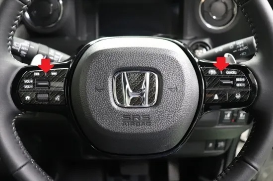 《N-BOXカスタムJF5》【アウトレット価格】N-BOXカスタムJF5 ステアリングスイッチシート (カーボンシート)拍卖