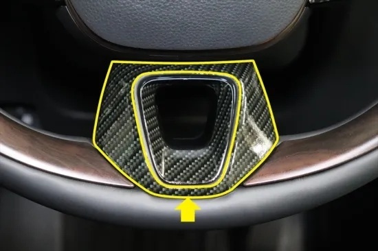 《アルファード40》【アウトレット価格】アルファード40 ステアリングパネルシートVer2 (カーボンシート)拍卖