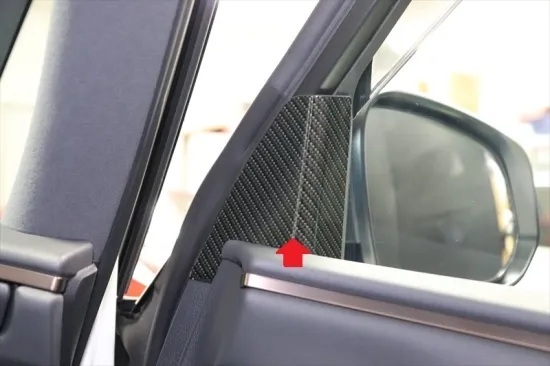 《アルファード40》【アウトレット価格】アルファード40 インナードアミラーパネルシート (カーボンシート)拍卖