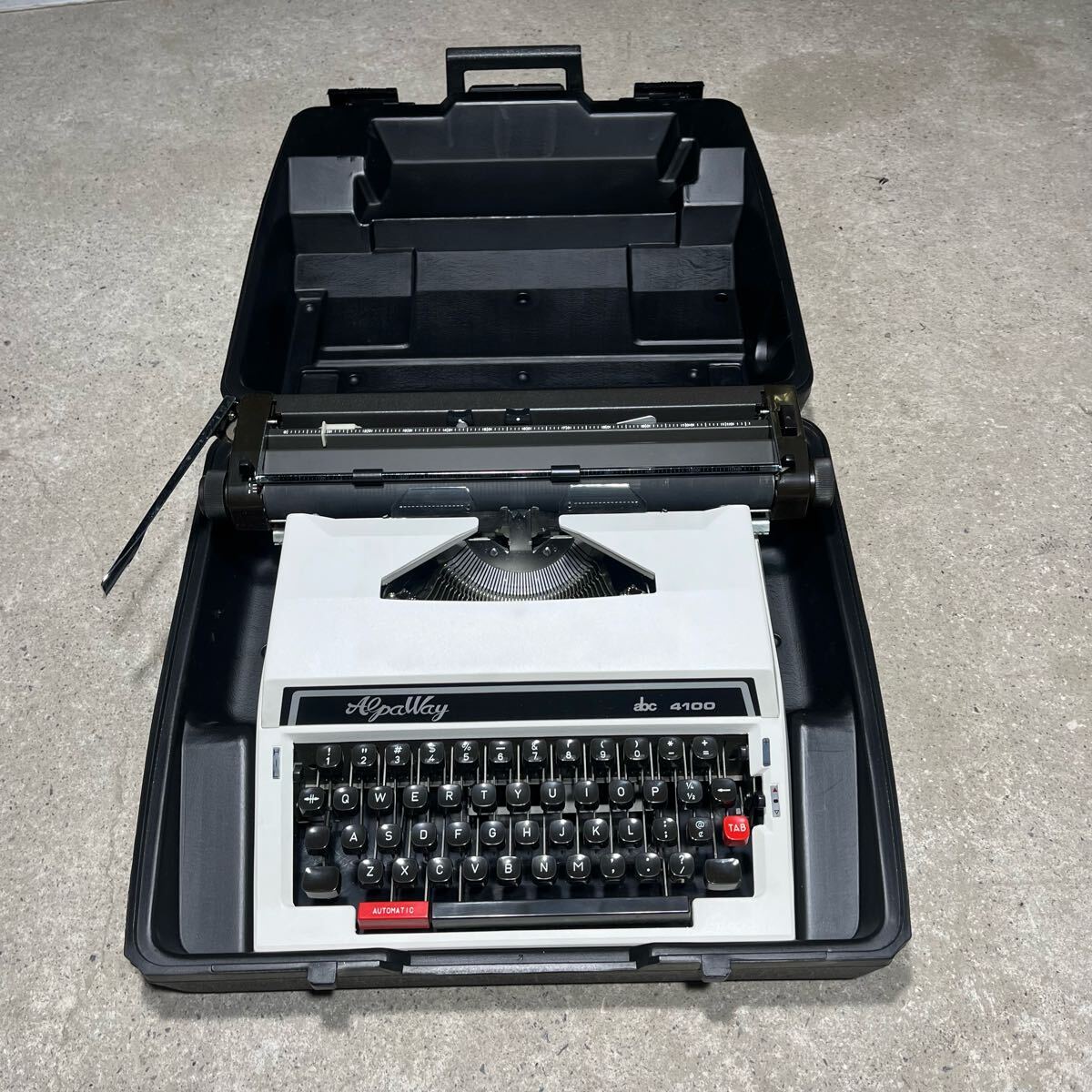(240)ALPAWAY タイプライター アンティーク 昭和レトロ 当時物 abc4100 拍卖