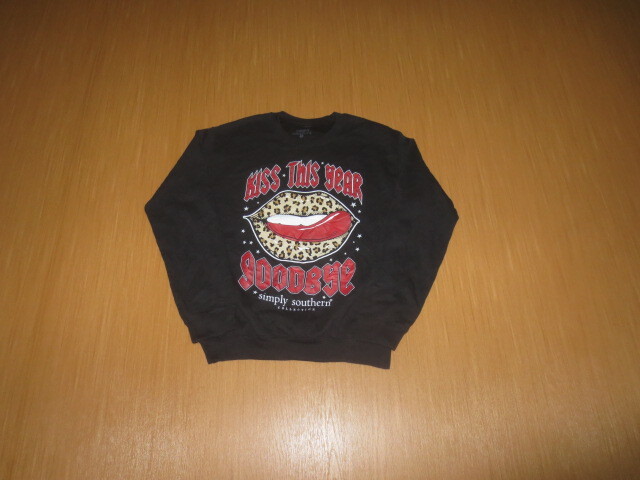古着 simply southern スウェットシャツ ブラックS トレーナー拍卖