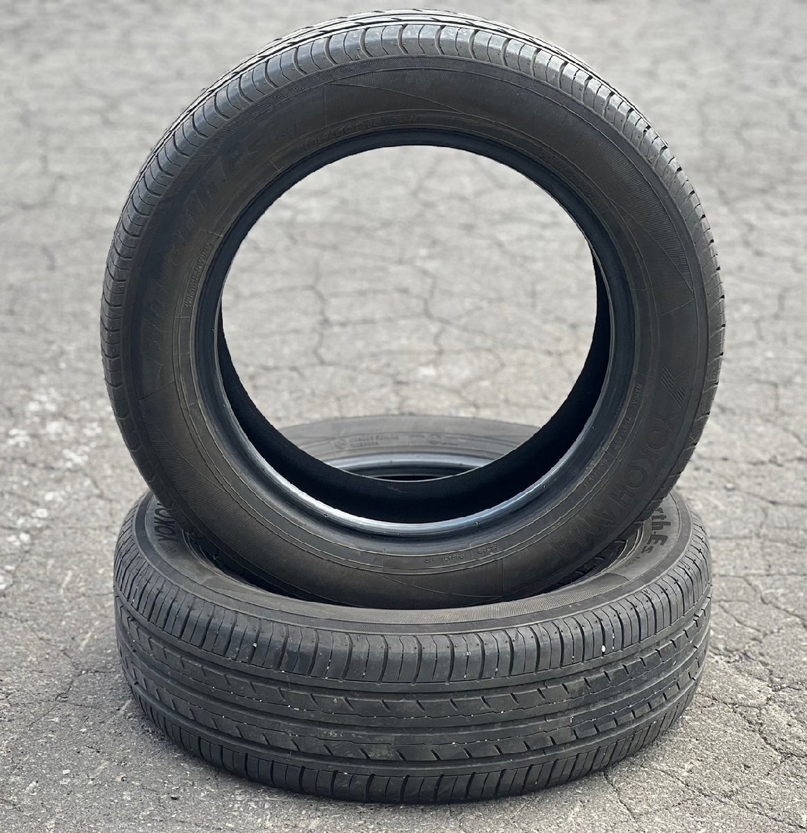 ★ 8-9分山! ヨコハマ ブルーアース ES32 BluEarth 185/60R15 2024年 15インチタイヤ 2本セット 札幌 T-2123拍卖