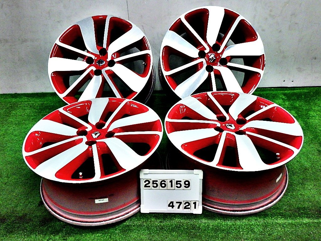 ☆ルノー純正 17インチ 4本セット☆ 17X7J 4H-100 インセット+44 ルーテシア ★送料無料(沖縄・離島は除く)★ 256159拍卖