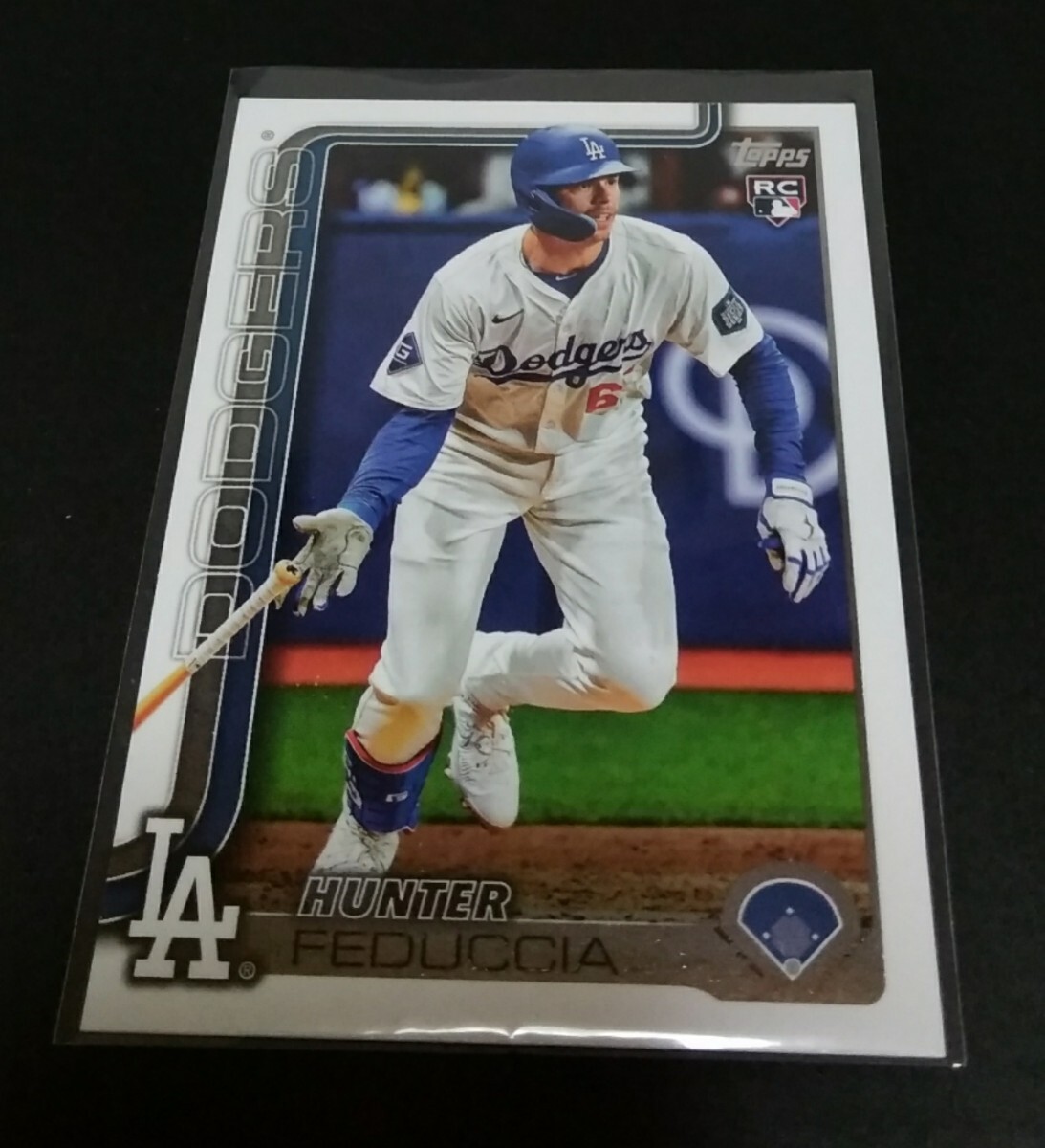 MLB 2025年topps series one ハンター・フェデュシア(ドジャース) ルーキーカード! No,68。Dodgers HUNTER FEDUCCIA RC 拍卖