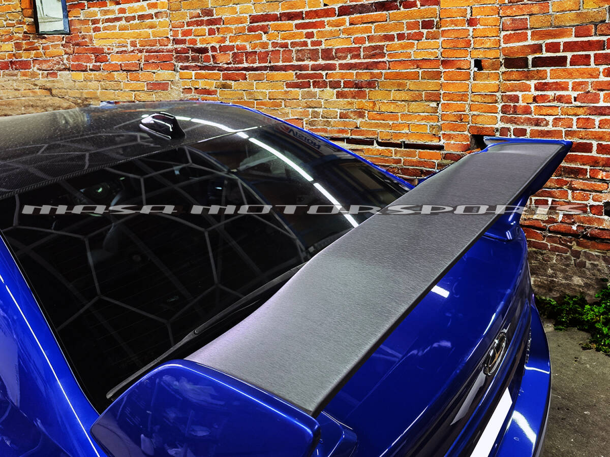 SUBARU スバルWRX STI VAG リアウイングカスタムカーボンシート カット済み 外装 パーツ 塗装割れ 剥がれ クスミ ドレスアップ拍卖