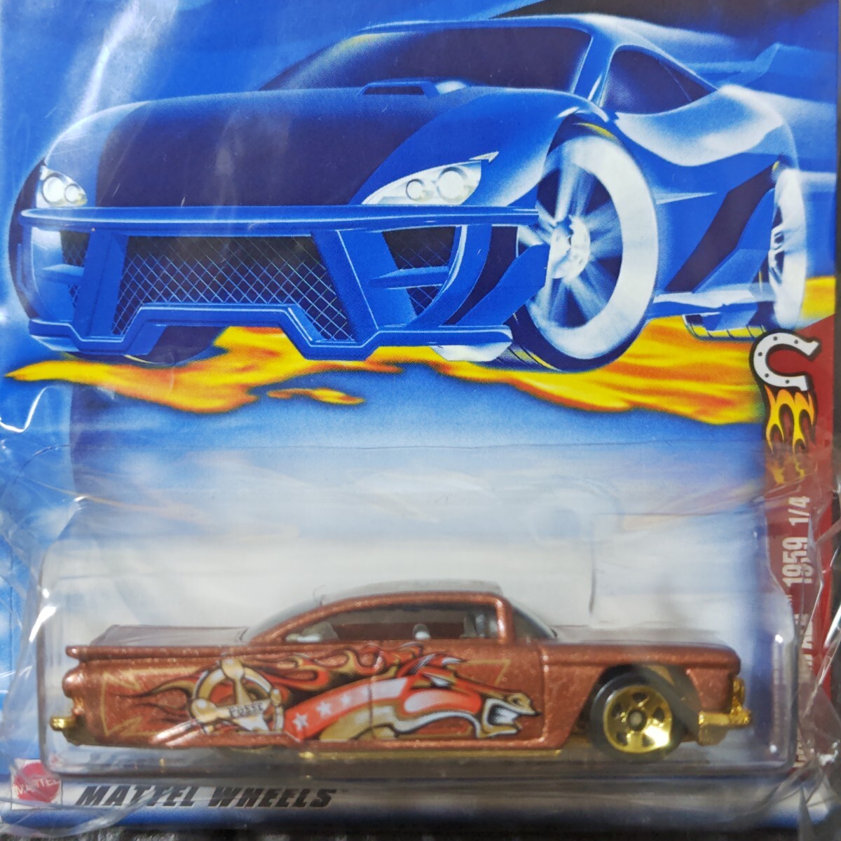 ホットウィール HotWheels シボレー インパラ 1959 2002年発売品 未開封品 長期暗室保管品 ミニカー拍卖