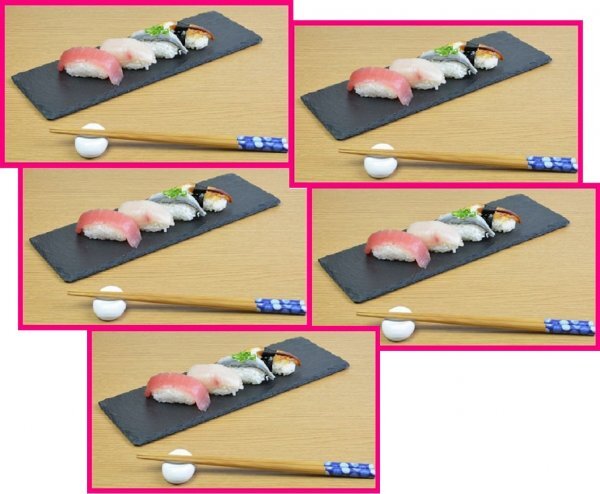 【送料無料:5枚:スレートプレート:35cm x 12cm】★2個:おしゃれ:天然石:お皿:プレート★和食 洋食 中華★皿 石皿 石 角皿拍卖