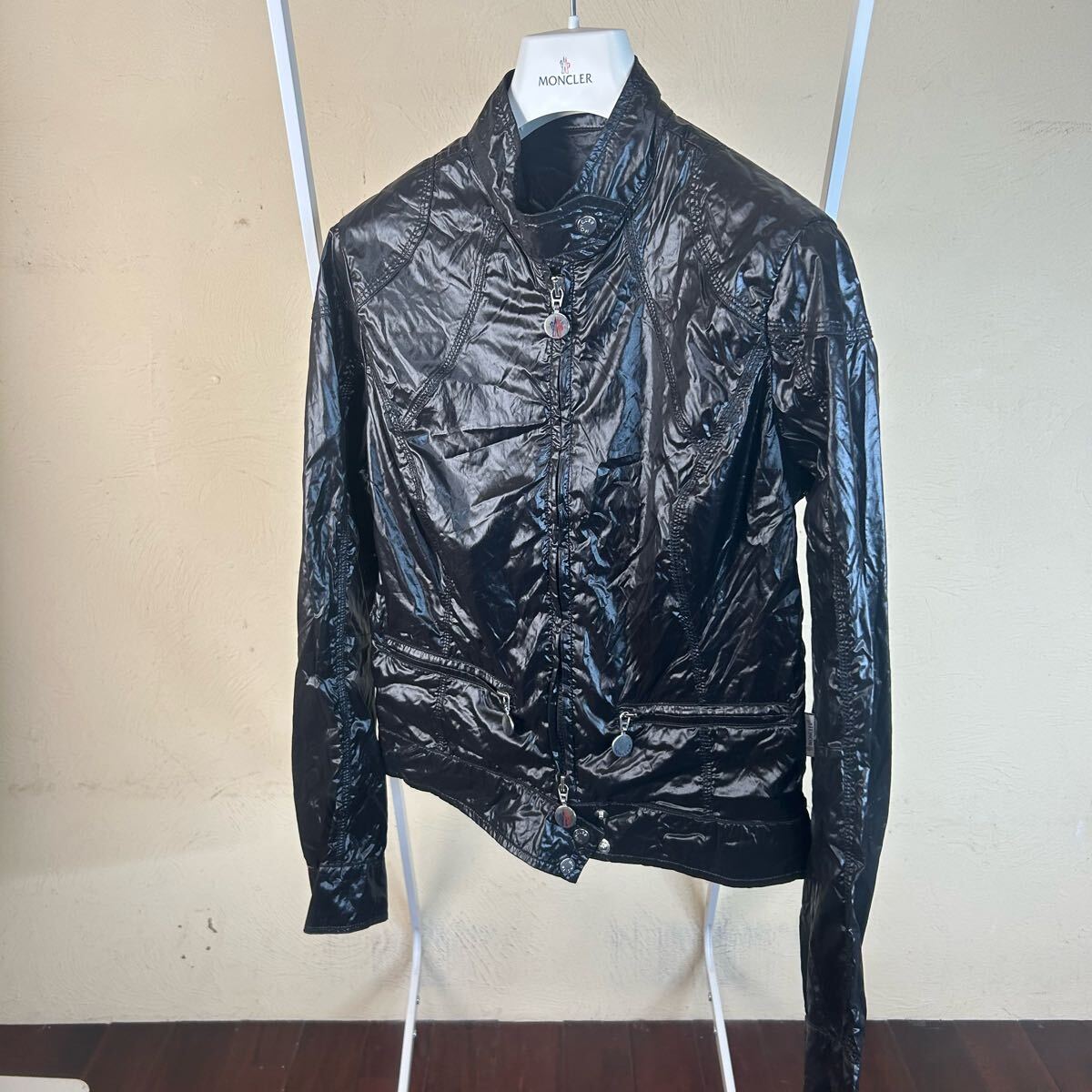 【最安値】【薄手】MONCLERモンクレールナイロンジャケット黒0拍卖