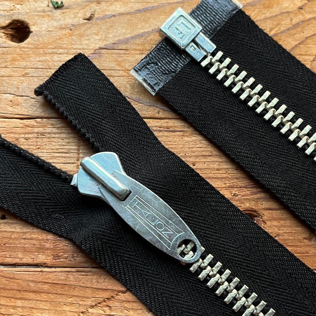 希少Talon× Lightning zipper黒10号カナダ製 ジッパーUK英連邦 ファスナー タロン ロンジャン ルイスレザー修理交換 革 リペア ビンテージ拍卖