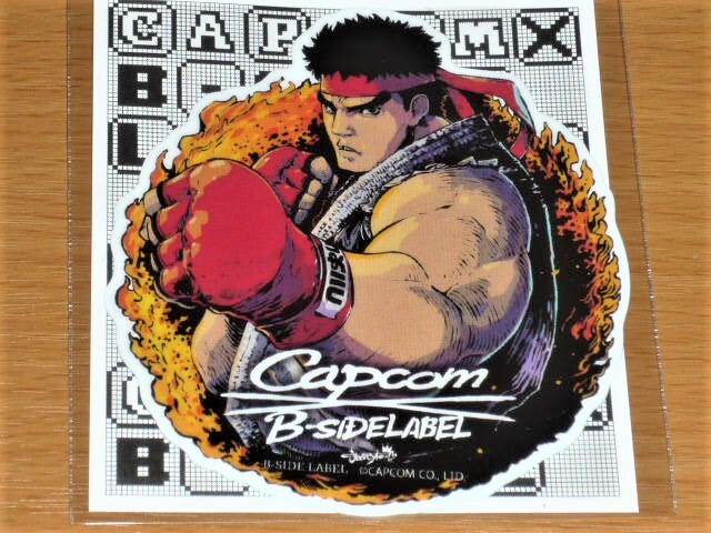 ◆ストリートファイター ステッカー◆リュウ 35th◆B-SIDE LABEL◆ストⅡ◆拍卖