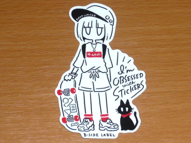 ◆シウチトモミ ステッカー◆限定 イベント◆ゲームオーバー◆B-SIDE LABEL◆拍卖