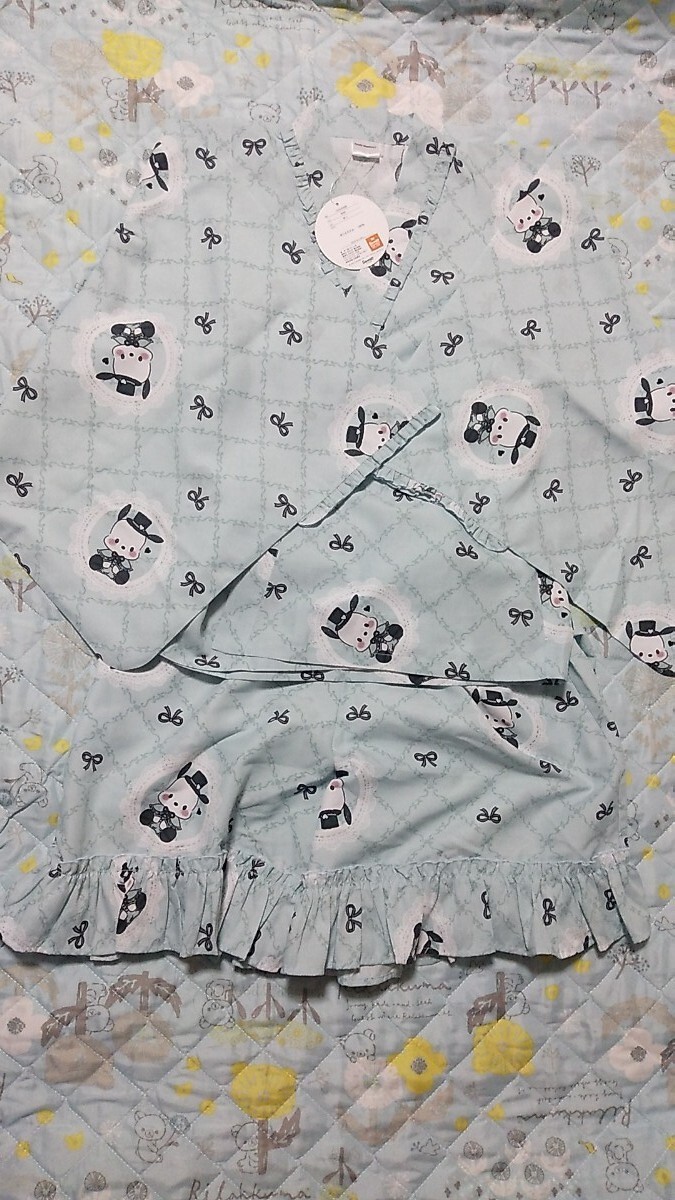 ポチャッコ 総柄 甚平 M~L 水色拍卖