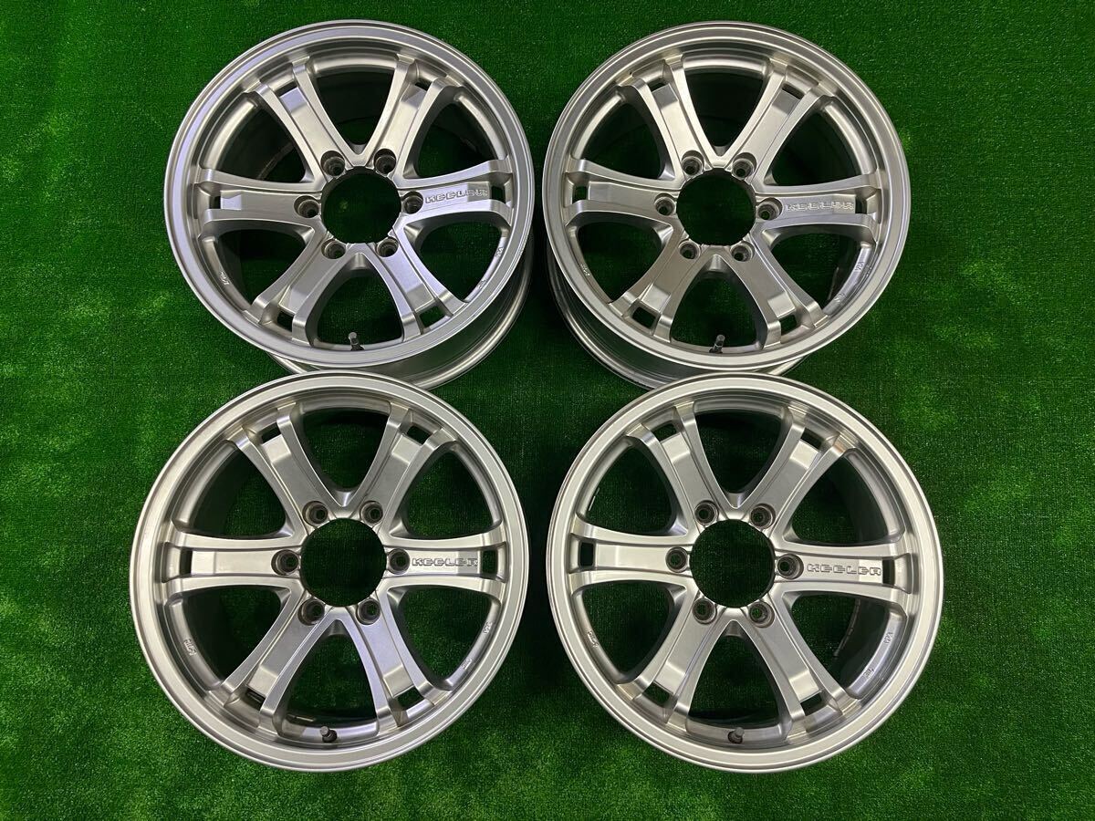 Weds KEELER 17インチ×7.5J ET+25 6穴 PCD139.7 アルミホイール 4本セット FJクルーザー ランクルプラド ハイラックス ハイエース拍卖