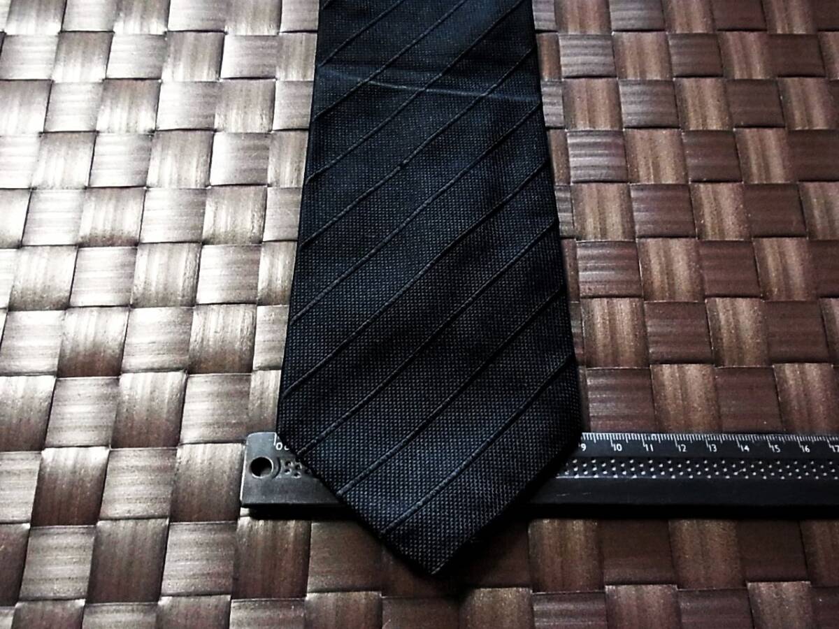 【特選】2310 美品【フォーマル黒】オラーニ「CHRISTIAN ORANI」ネクタイ■202504拍卖