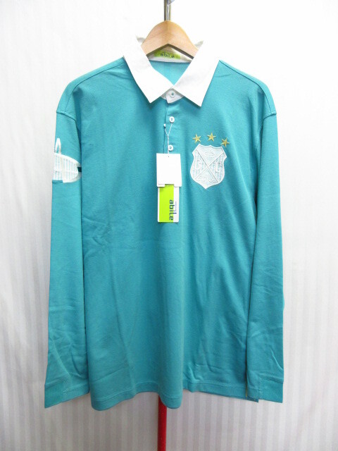 未使用 green clubs abile 長袖ポロシャツ メンズ52 XL LL UVケア ゴルフウエア ゴルフシャツ 吸汗速乾スポーツシャツ 刺繍デザイン05024拍卖