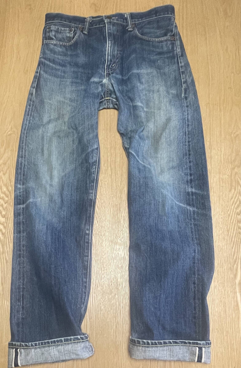 LEVIS 505 0217 BIG-E SIZE33インチ TALON ZIP 赤耳 セルビッチ チェーンステッチ日本製 ユーズド リーバイス デニム拍卖