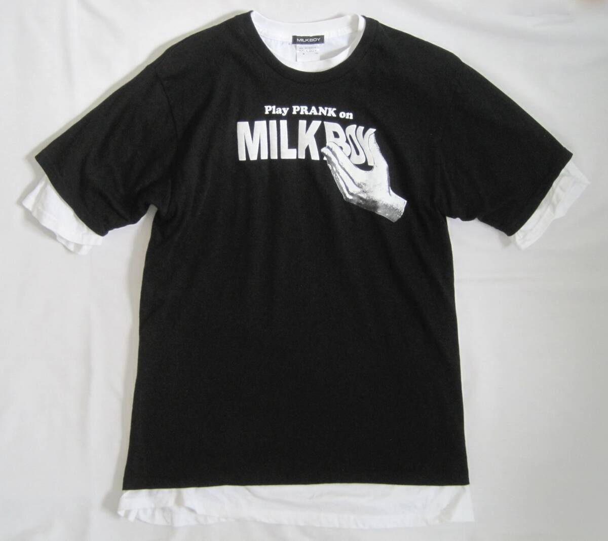 MILK BOY ミルクボーイ 重ね着Tシャツ ロゴ 拍卖
