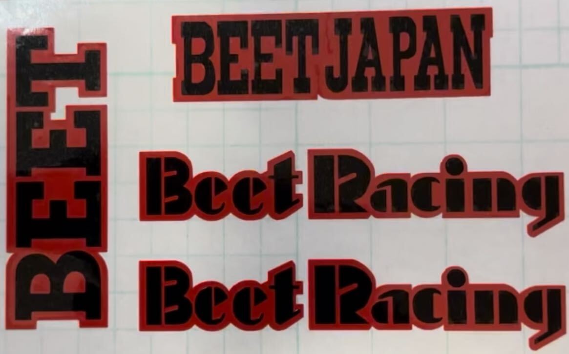 BEET仕様ステッカー レッド×ブラック拍卖