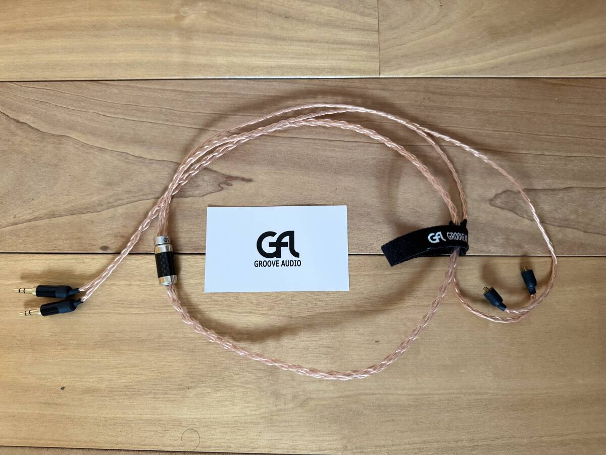 MMCX用 リケーブル 120cm 8芯 MOGAMI2944 3.5mm3極×2 GROOVE AUDIO拍卖