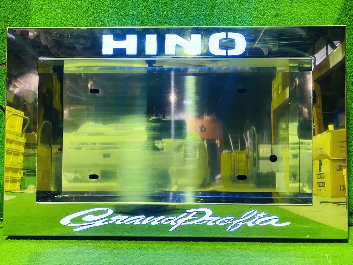 GPN-10 日野 グランドプロフィア 用 ナンバー枠 鏡面 ステンレス デコトラ 大型 ナンバー カスタム トラック ステンレス アート拍卖