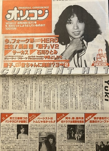 オリコン・ウィークリー 1980年(昭和55年)8月29日号拍卖