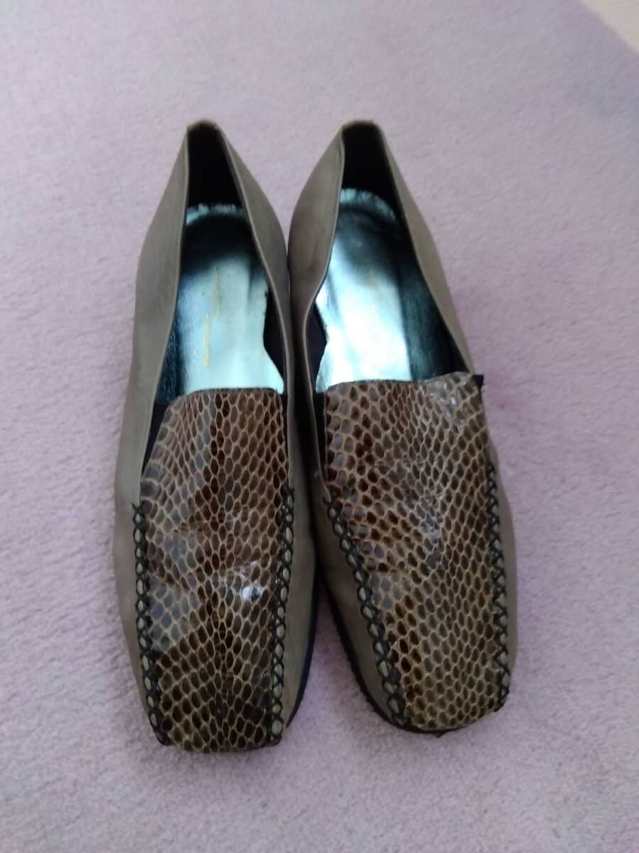 スネークスキン風 ローファー拍卖